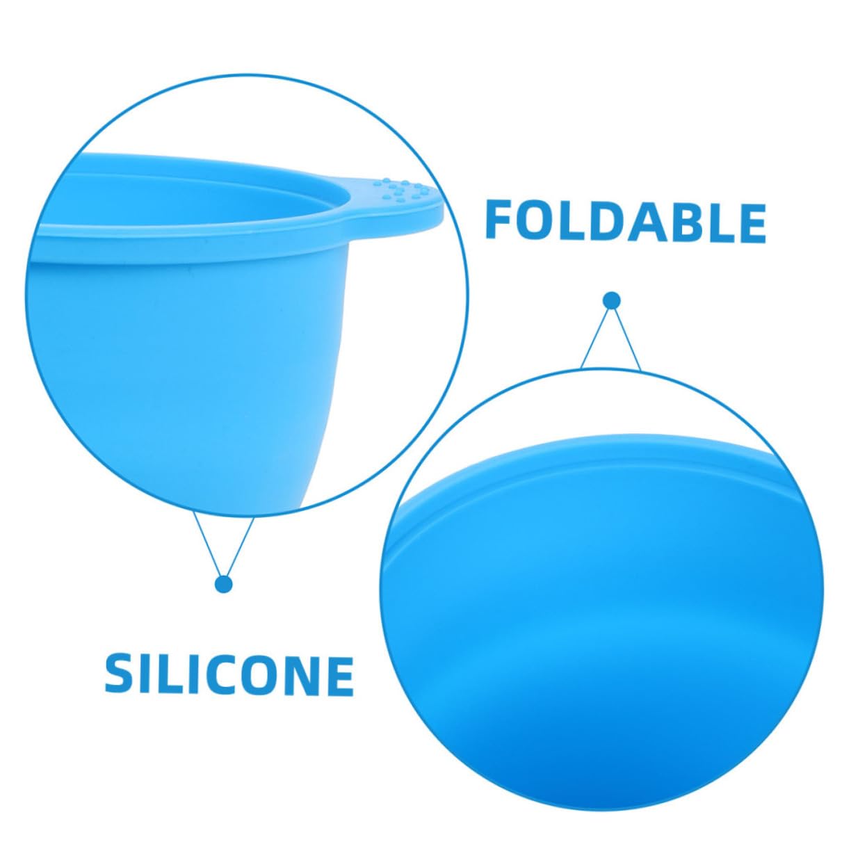 2pcs Reusable Wax Warmer Liner Silicone Bowl Hair Removal Wax Hard Pot Inserts