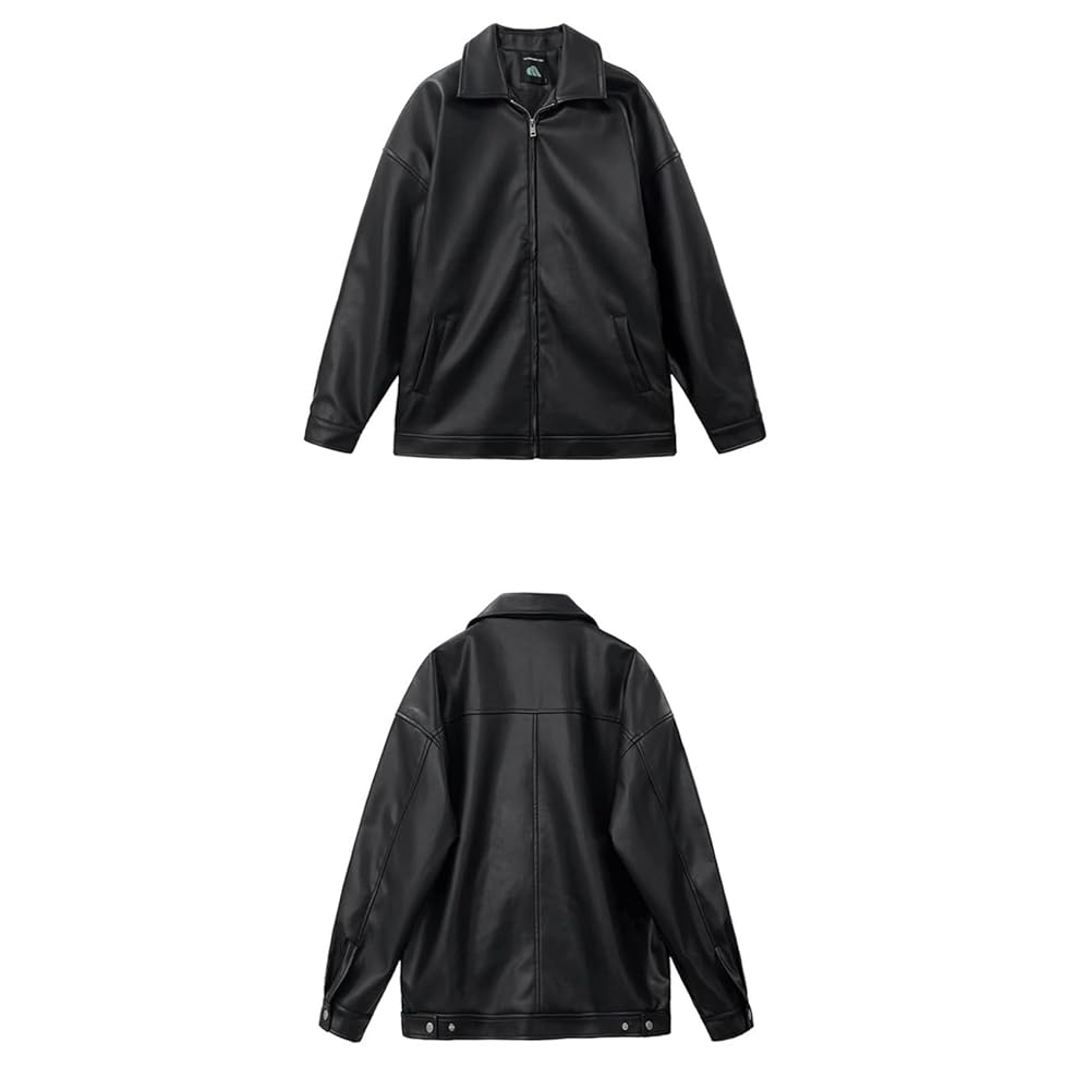 Amazon | [RAMEMO] ライダースジャケット メンズ 春秋 PUレザー
