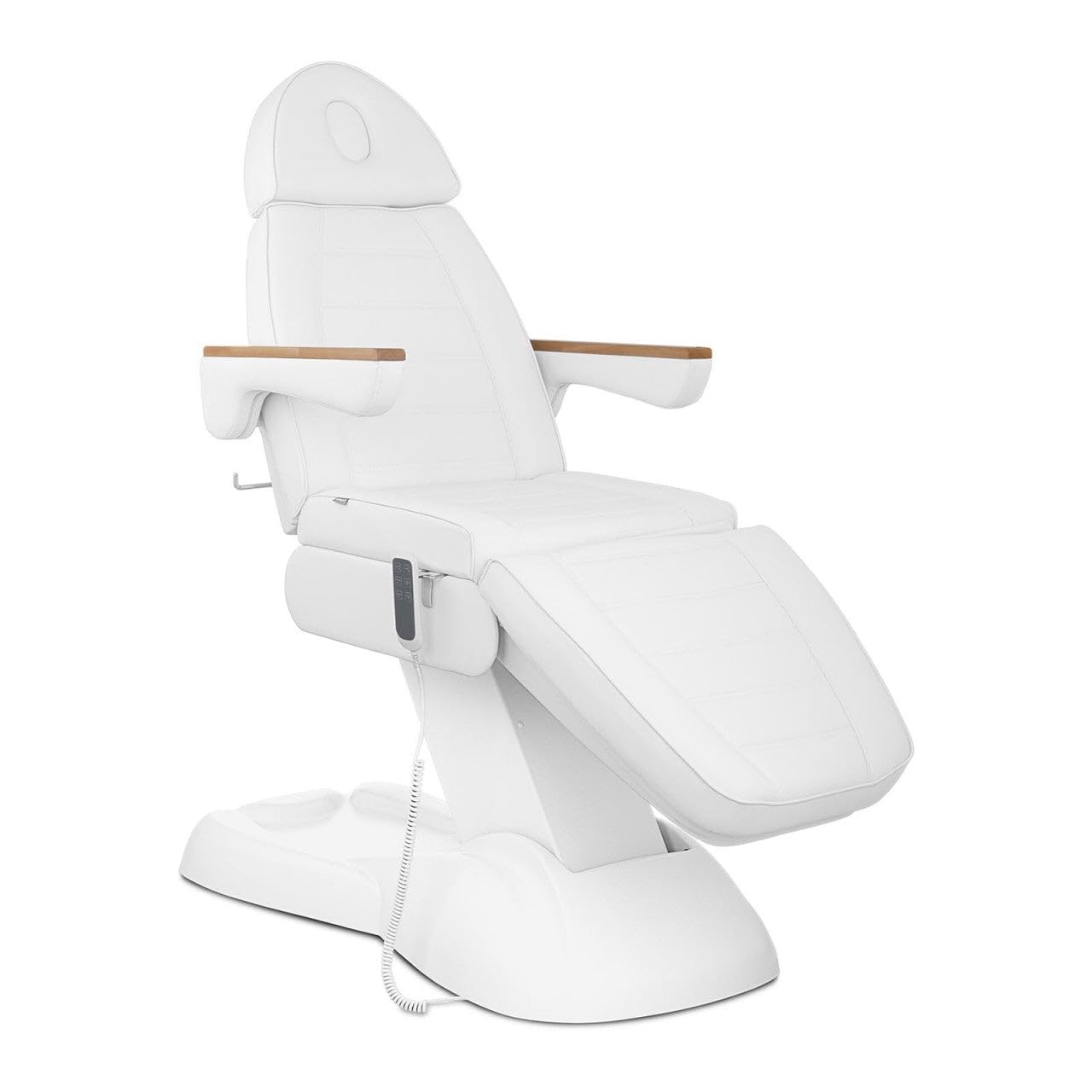 Fauteuil esthétique synthétique réglable professionnel blanc 14_0001659