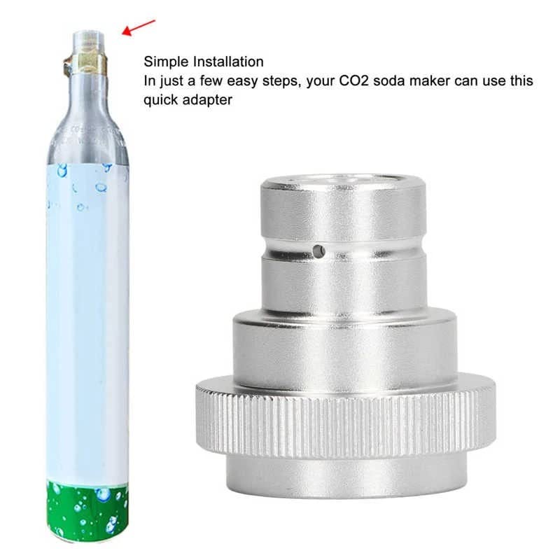 Adaptateur CO2 VMUTGA Pour Sodastream - Compatible Duo/Terra/Art - Filetage TR21-4