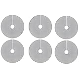 Texvora 40 cm schwarzes Blumentopfgitter, 6 Stück anpassbare Bodenabdeckungen, effektiver Pflanzenschutz