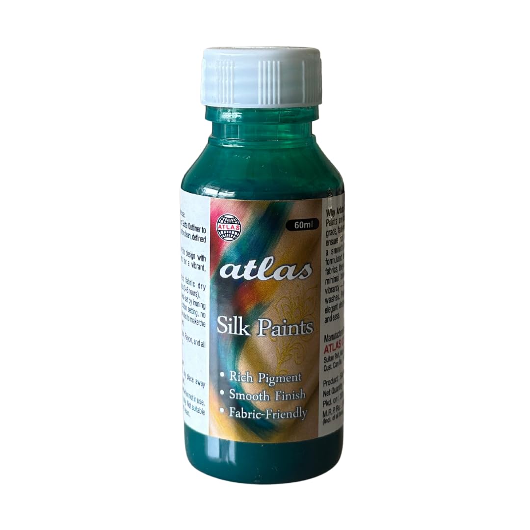 Silk Paint Dark Green, 60 ml | 100% Permanent on Fabrics-picture-18