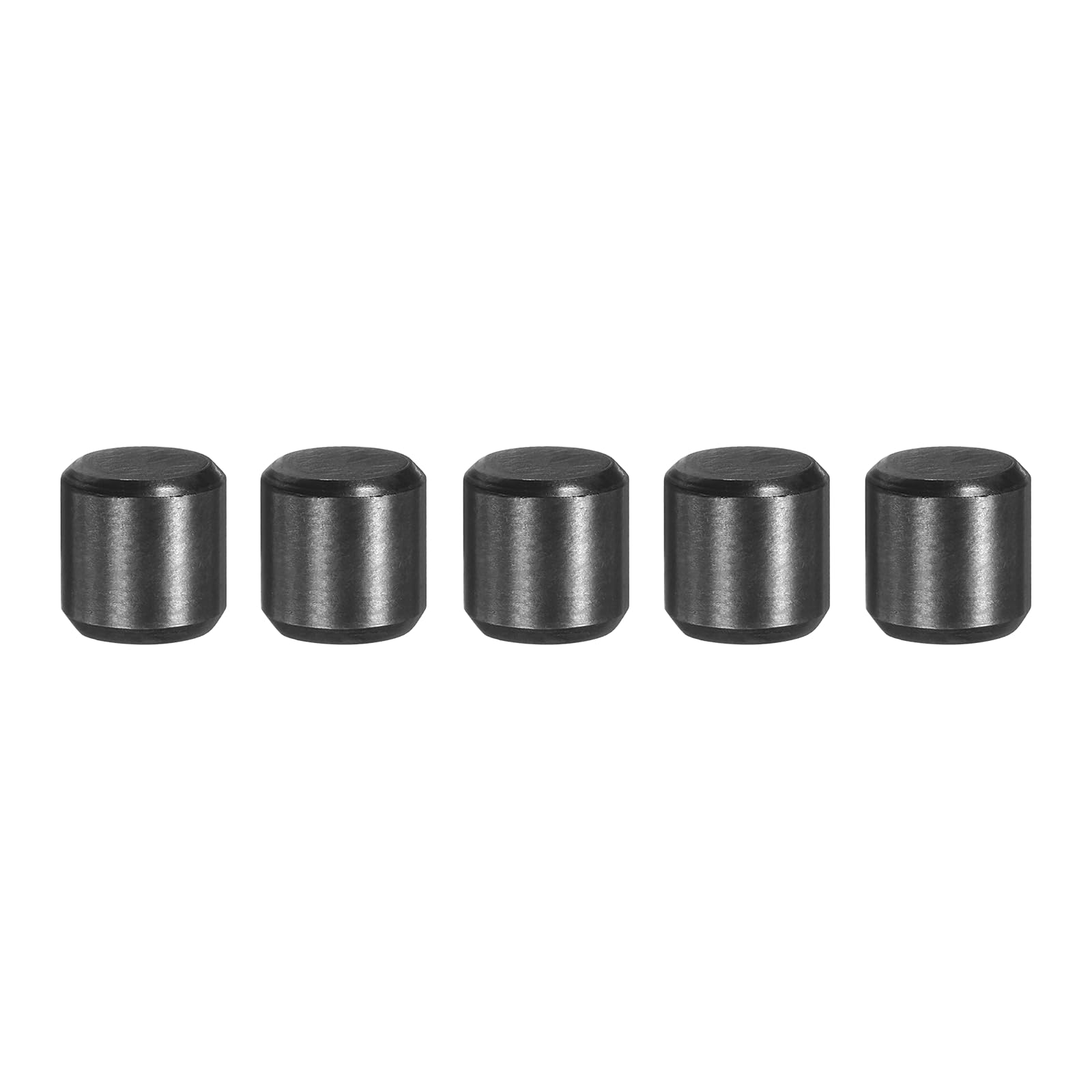 sourcing map 5Pcs 8mm x 8mm Dowel Pins, 304 Stainless Steel Cylindrical Shelf Support Pegs Chamfered End Pin Rod Fasten Elements Metal Shelf Pegs, Black โ image 1