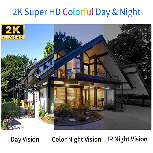 Xega 4G Lte Cellular Security Camera Outdoor Solar Camera Wireless, 2K Hd Color Night Vision Ptz 360° View, Smart Pir Motion Detection, 2 Way Talk, No Wifi, Sim Card Included, Ip66 - Us Version #TOP3