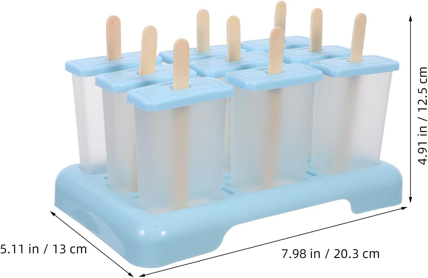 Ice Pop Molds: Homemade Sorbet Maker for Toddlers - Diy Dessert Freezer Trays for Summer Parties (7. 9x5. 1 Inch)