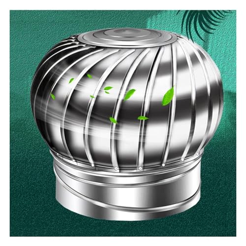 Uzamirlex One Color Chimney Spinner Cowl, Rotating Chimney Cover Cap Stainless Steel 100-500Mm(300Mm)