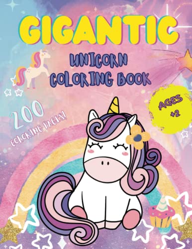 Gigantic Unicorn Coloring Book