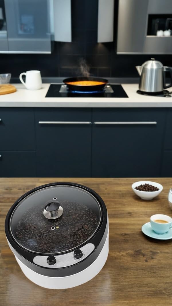 ماكينة تحميص حبوب القهوة الكهربائية