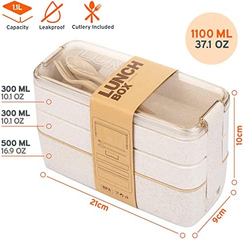 Lunch Box Bento Box (UK Company) Food Containers 4 Compartments