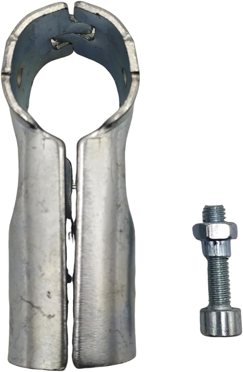 Tクランプパイプコネクタ、金属クランプ継手、外径25.4mm、ステンレススチールエンドレールクランプ、チェーンリンクフェンス、ボルト