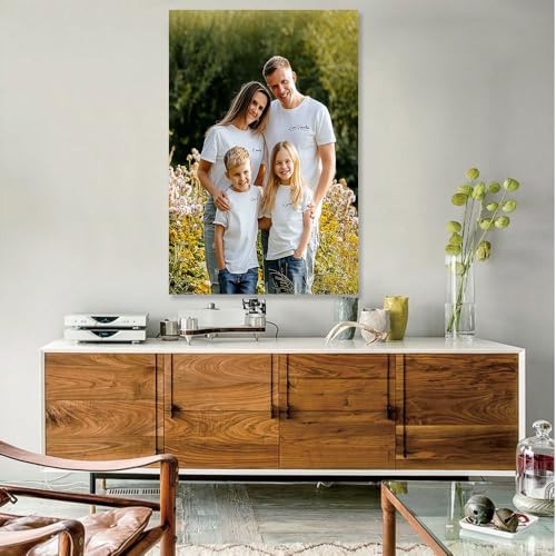 Custom Canvas Prints with Your Photos Personalized Canvas Wall Art (Framed 11x14inch) Personalized Pictures for Pet/Family Gifts for Mom/Men/Women - Image 2