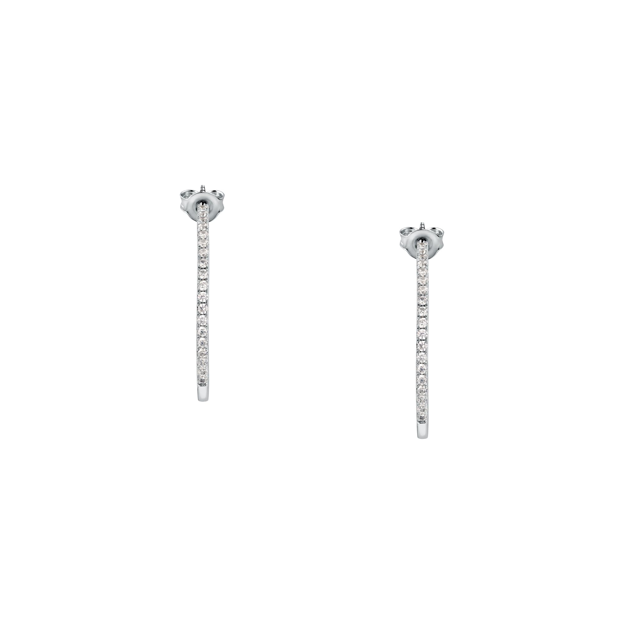 Morellato Orecchini a Cerchio da Donna in Argento 925‰, Zirconi, Collezione Tesori - SAIW147