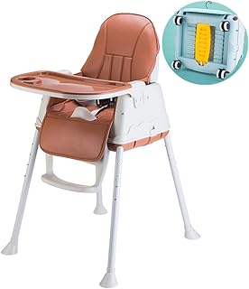 H.yina Silla de Comer para bebés Desmontable Silla de Comedor Multiusos para niños de 0 a 6 años de Edad Mesa y Silla Altura Plato Ajustable de Tres velocidades Tercer Grado Ajustable con polea