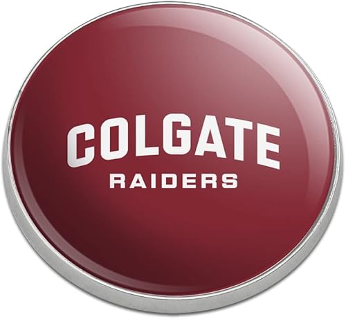Marcador de pelotas de golf de metal prémium con logotipo de Colgate University Raiders, Multi