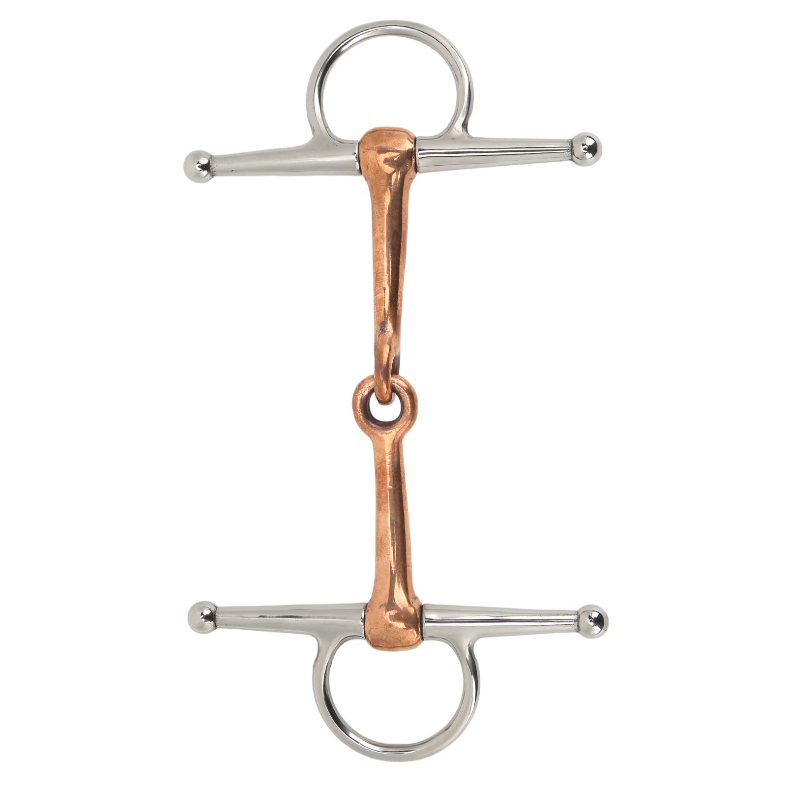 Yosoo Health Gear Filetto per Guance di Cavallo, Anello Allentato in Acciaio Inossidabile, Punte da Addestramento per Masticazione Completa in Rame, Premium per Cavalli o Accessori da Esterno,