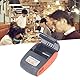 Bewinner Bluetooth-Belegdrucker, Tragbarer 58-mm-Mini-Thermo-Pos-Drucker, Persönlicher Rechnungs-POS-Belegdrucker, Mobiler Kabelloser Thermodrucker für den Restaurantverkauf Im (Ohne