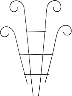 GLOGLOW Gardening Climbing Rack, Iron for Indoor Outdoor Plants, Solid Support for Roses and Peas, 16 Inch Easy Install Garden Climber