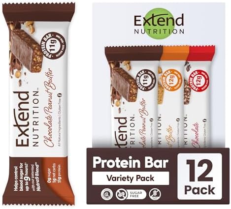 Extend Sugar Free Protein Bars | 12g Protein | Zero Sugar & Keto Friendly