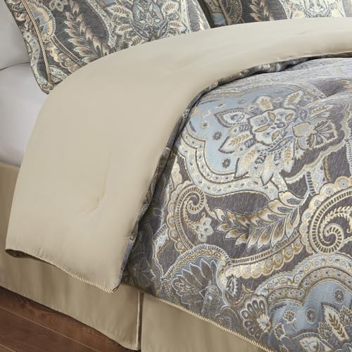 Croscill CCL10-0062 Queen Comforter Set, Luxe Chenille Jacquard Damask thumb #4