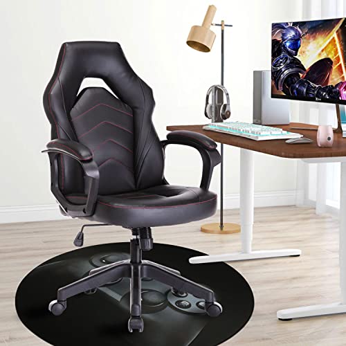 Homcomoda Gaming Chair Mat 47Inch Chair Mat For Hardwood Floor Round Floor Protector Washable Desk Chair Mat Rubber Back Computer Chair Mat For Office Gaming Room Home Decor #TOP6
