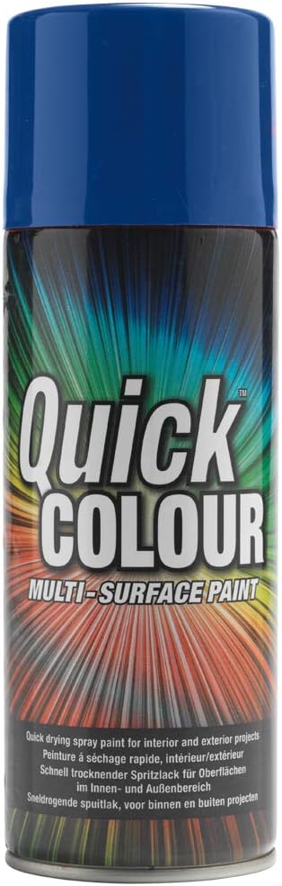 Quick Colour 400ml Spray Paint - Brilliant Blue