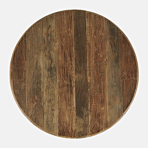 Jofran Reclamation 42" Rustic Reclaimed Solid Wood Round Dining Table