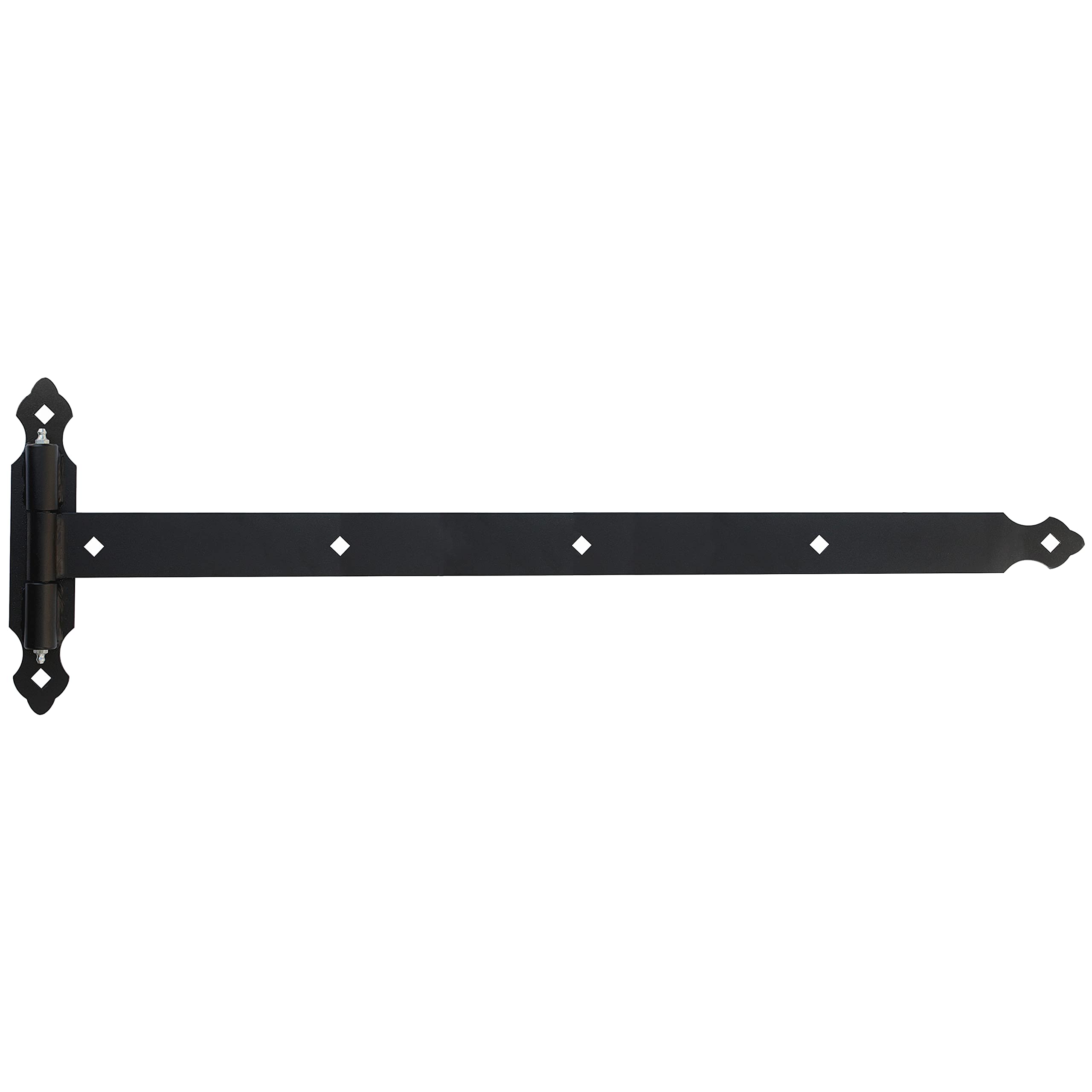 Keymet Black Steel Powder Coated Heavy T-Hinge, 800 Mm Plate, 230 Mm, Door Mount