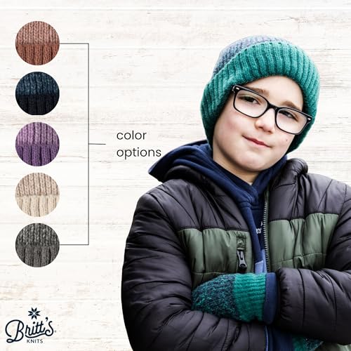 Britt's Knits Kid's Bonfire Gloves Rib Knit Gloves for Boys and Girls4