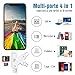 immagine 3ARZOPA Lettore di Schede di Memoria, Multifunzionale 4 in 1 Lettore di Scheda Esterno TF/SD, Adattatore con Connettore Standard per PC e Notebook Smartphone
