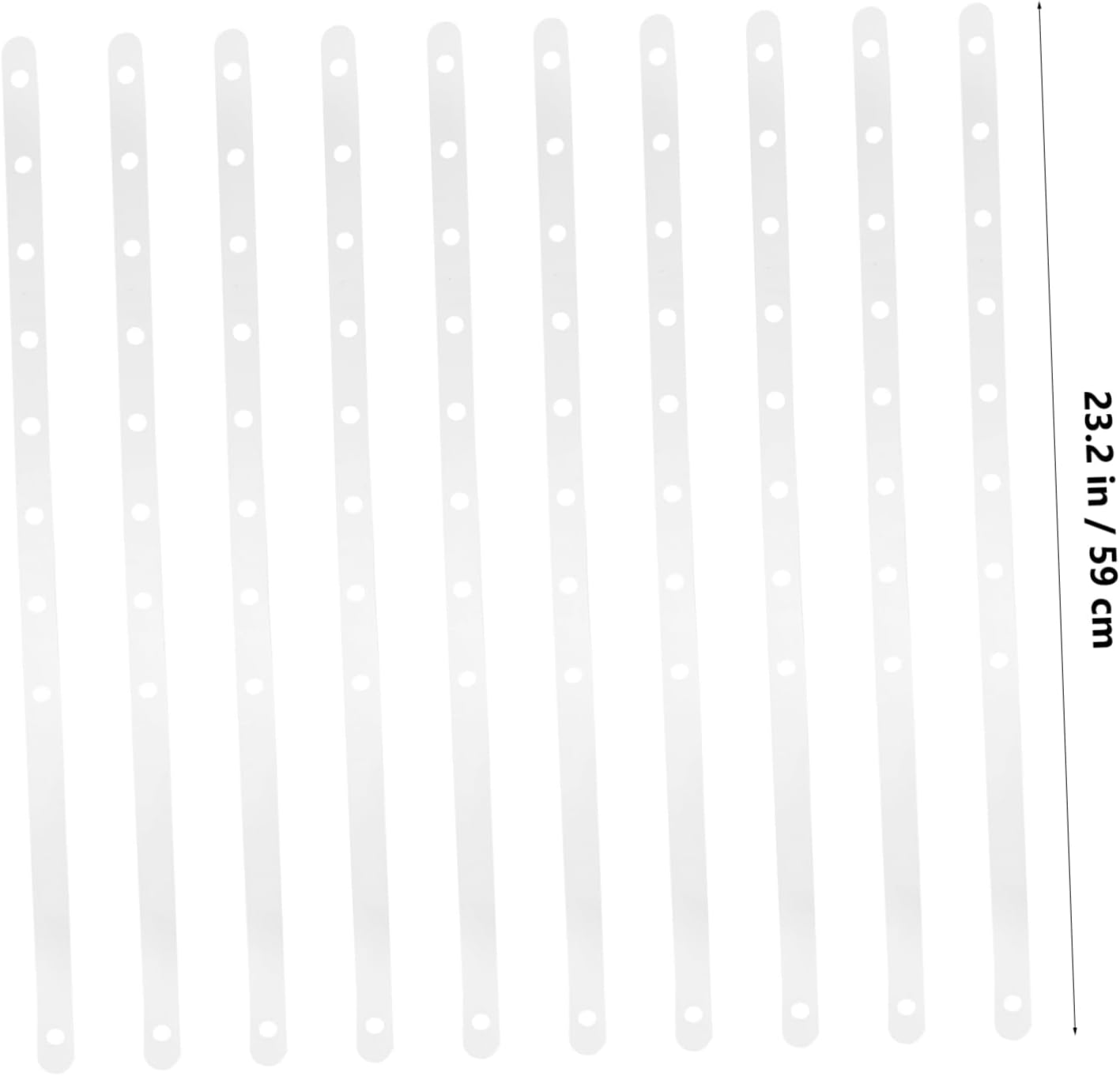 10 Piece Plastic Hanger Connector Strips for Closet Storage image 2