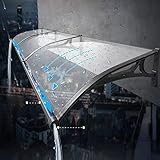 *Fonction de protection : largeur 60/80/100/120 cm. Il peut bien bloquer la pluie, la neige et les rayons ultraviolets, protégeant vos meubles et appareils extérieurs contre les dommages. Offrez-vous une entrée sûre et sèche, pas besoin de vous soucier de la pluie d'hiver et de la neige accumulées à la porte, ne mouillez plus vous et les visiteurs.