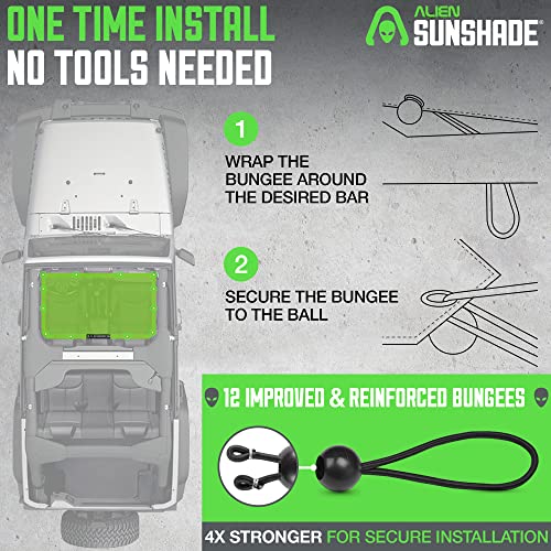 ALIEN SUNSHADE Jeep Wrangler JL parasole anteriore...