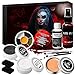 Produktbild Halloween Schminke Set, Halloween Make up Set mit Kunstblut Spray für Zombie Vampir, SFX Make up Gefälscht Wound, Narbenwachs, Geronnenes Fake Blood, Gesichtsfarbe Schwarz Weiß für Kinder Erwachsene
