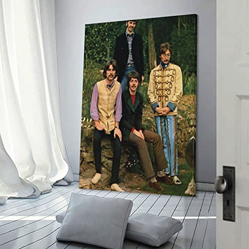 Poster décoratif sur toile « Clothing The Beatles » pour chambre à coucher, décoration murale, bureau, maison, 60 x 90 cm - Les Beatles, Paul McCartney, John Lennon, RIngo Starr, George Harrison Poster décoratif sur toile « Clothing The Beatles » pour chambre à coucher, décoration murale, bureau, maison, 60 x 90 cm – Image 4