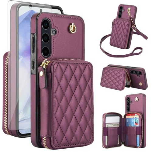 Housse Samsung A35 5G violette idéale pour les sorties avec dragonne