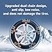 Snow Chains, Snow Tire Chains for Car SUV Pickup Trucks, Adjustable Universal Emergency Thickening Anti-skid Traction Chains,Tire Socks - Set of 6