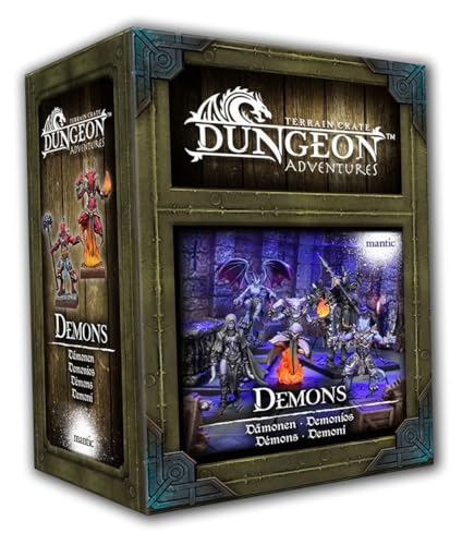 Caisse de terrain Dungeon Adventures Demons Mantic MGTC219 non peint pour décor donjon