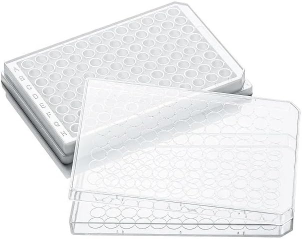 96-Well Cell Culture Plate, White frame and Transparent flat bottom, 11515