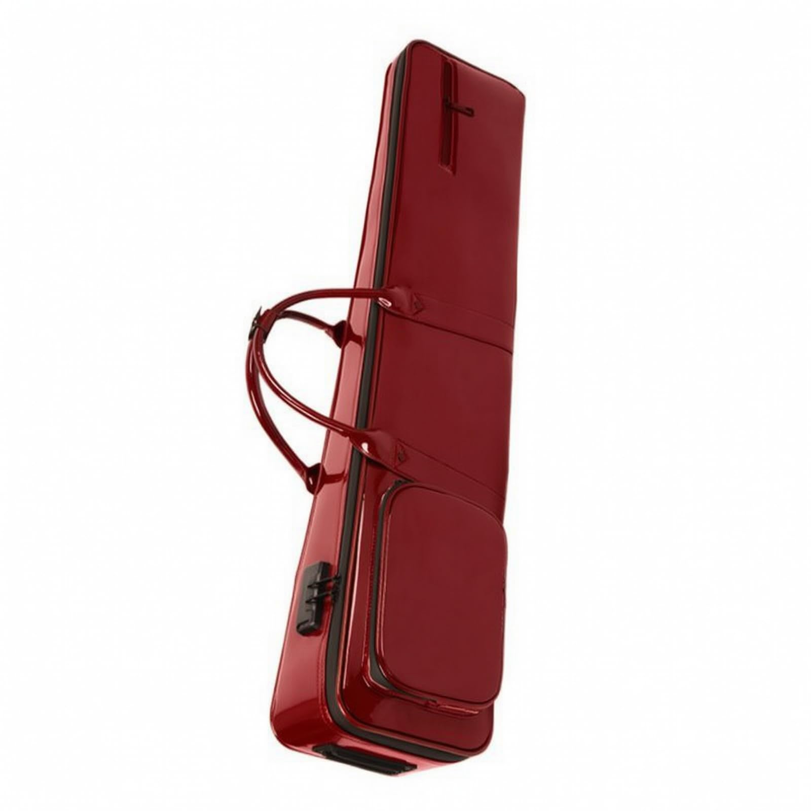 TISHITA Funda para Erhu Resistente Al Agua, Style to 1, Rojo, Rojo, Cuero Lacado Brillante