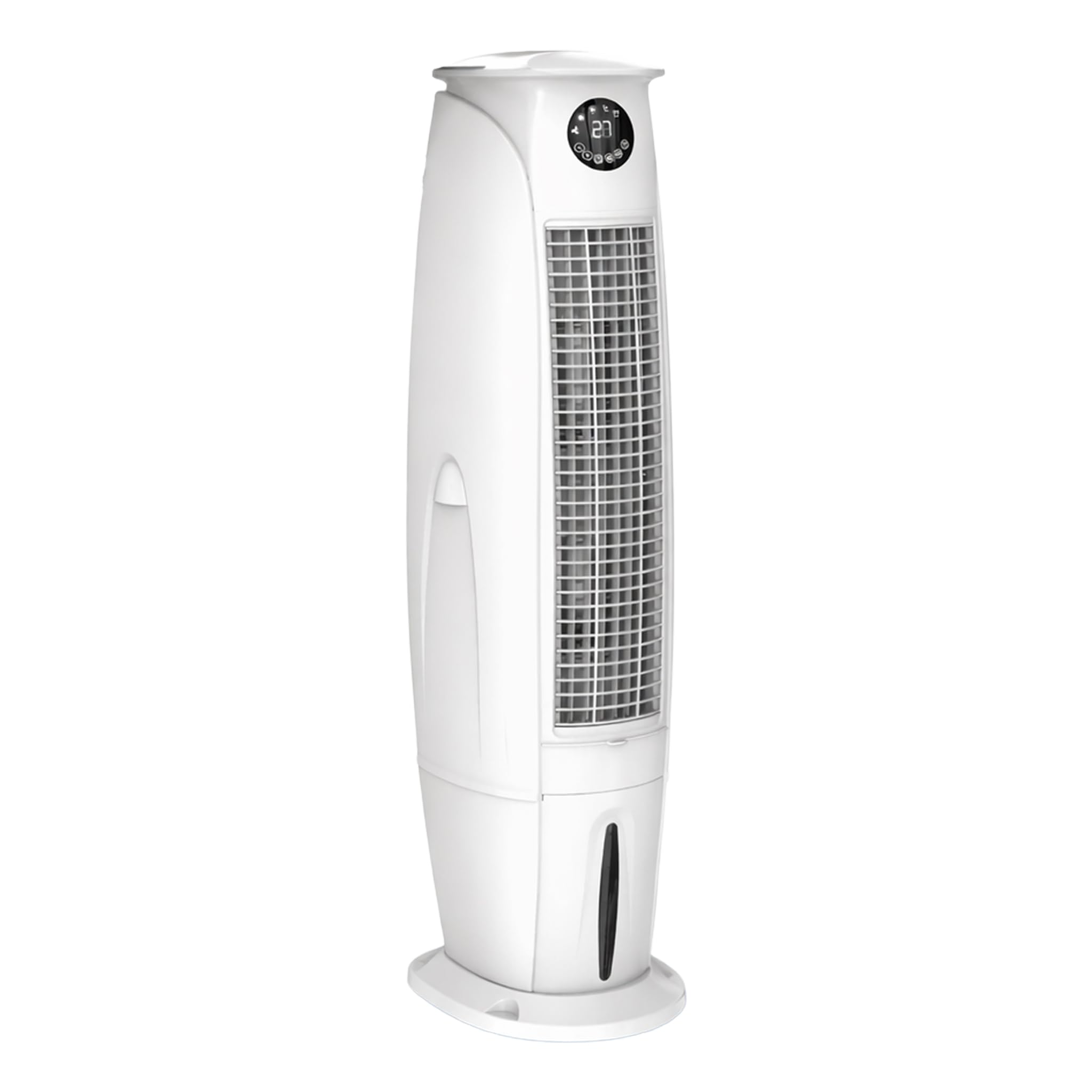 Raffrescatore Evaporativo H174cm ad Acqua 5000 m³/h, Serbatoio 40L con Vano Ghiaccio, Telecomando e Timer, Ventilatore Centrifugo 350W, Oscillazione Automatica Destra/Sinistra e Alto/Basso