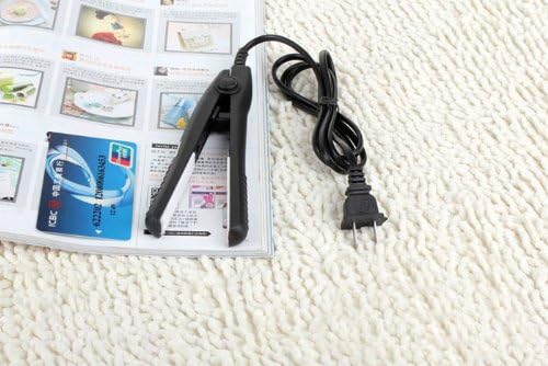 Miniatura 2 de Mini Viaje Mujer Cerámica Portátil Cerámica Plancha De Pelo (Negro)