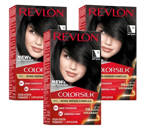 Revlon Colorsilk #11 Soft Black Pack de 3 miniatura 3