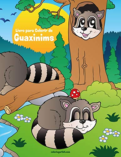Livro para Colorir de Guaxinims: 1