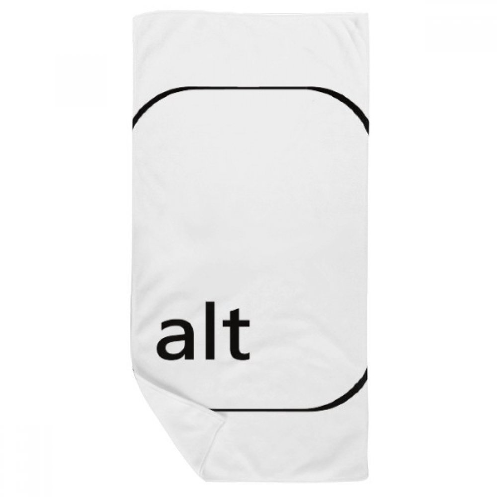 Serviette de bain douce Clavier Symbole Alt multicolore idéale pour le sport et le voyage