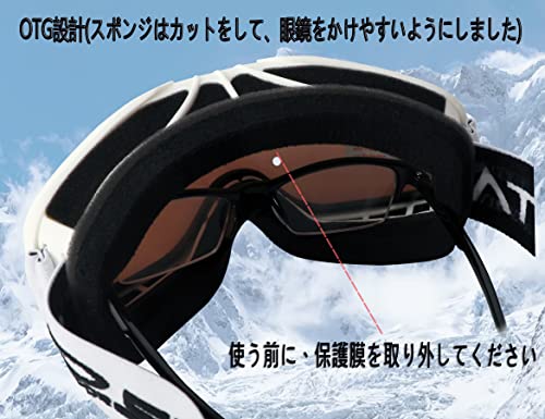 OUTDOOR SPARTA アダルトスキーゴーグル雪ゴーグル-ヘルメッ
