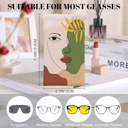 Image of Ocean Beach Glasses Case, Sunglasses Organizer Eyeglasses Case Glasses Cases Pouch For Men Women