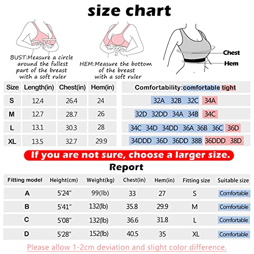 Leneko Sports Bras For Women, Workout Bras For Women, High Impact Sports Bra, Strappy Sports Bra, Women Longline Sports Bra Orange S #TOP5