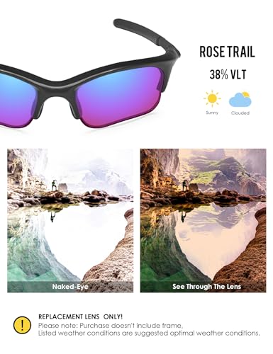 Image of BLAZERBUCK Replacement Lenses & Sock Kit for Oakley Half Jacket XLJ /Half Jacket XLJ Asian Fit Sunglass