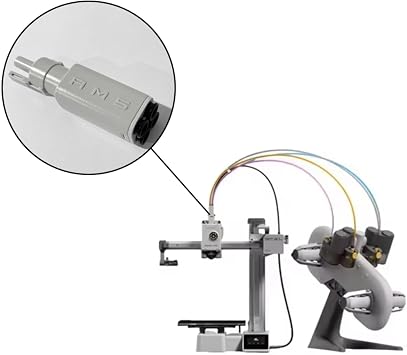 AMS Lite Filament Hub, Compatible with Bambu Lab A1/A1 Mini, 5-Way Components for Switching Consumables, Multicolor/Multi Material 3D Printing AMS Lite Cable 2M