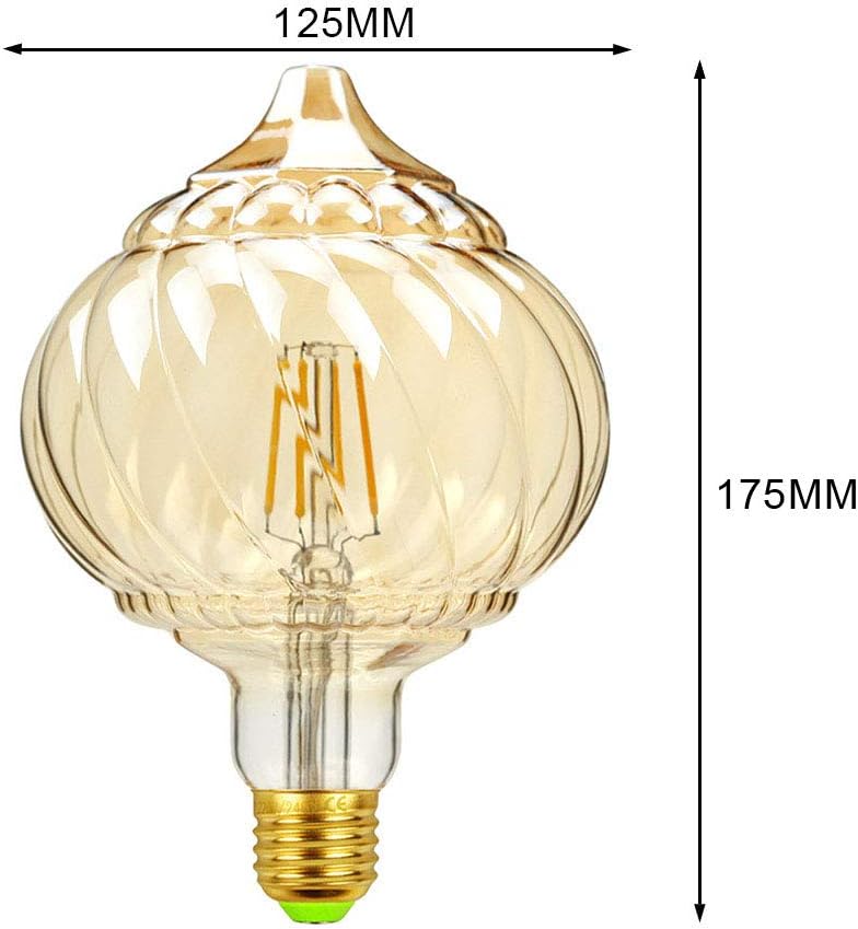Vintage Led Bulb Big Lantern G40 4W 2500Kelvin Warmth Glow 40W Equally 110-130V E26 Decorative Edison Bulb